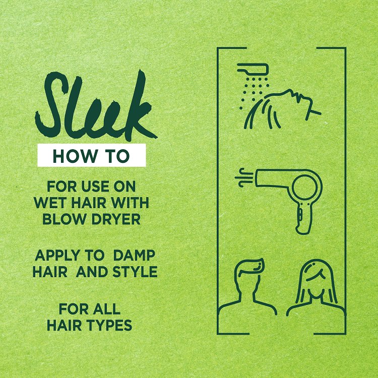 How to use Garnier Smooth Blow Dry Anti-Frizz Hair Cream